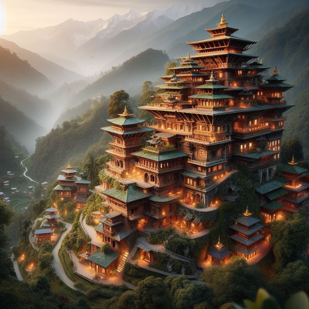 Climate-resilient building with sustainable design features
